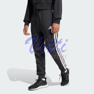 ADIDAS PANTS 3 STRIPE MISURA S BLACK-WHITE (UOMO)