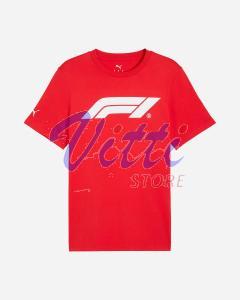 PUMA T-SHIRT FERRARI LOGO MISURA S RED (UOMO)