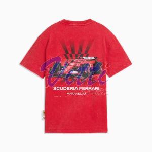 PUMA T-SHIRT FERRARI GRAPHIC MISURA S ROSSO CORSA (UOMO)