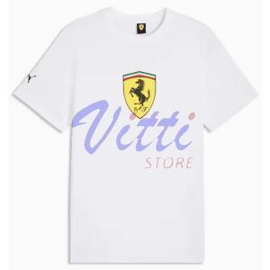 PUMA T-SHIRT FERRARI SHIELD MISURA M WHITE (UOMO)