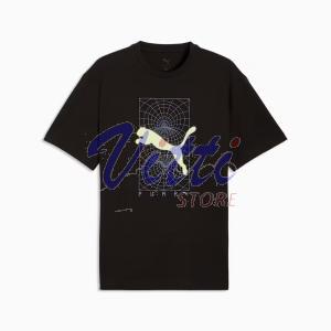 PUMA T-SHIRT GRAPHIC TEE MISURA M BLACK (UOMO)