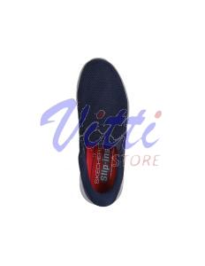 SKECHERS GO WALK FLEX SLIP INS MISURA 45 NAVY (UOMO)