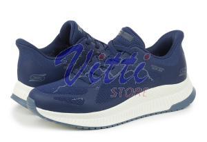 SKECHERS BOBS SQUAD MISURA 42 NAVY (UOMO)