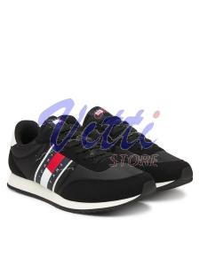 TOMMY HILFIGER CLASSIC RUNNER MISURA 45 BLACK (UOMO)