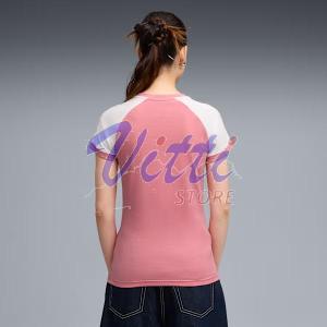 PUMA SPORT RINGER T-SHIRT MISURA S PINK (DONNA)