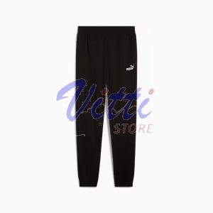 PUMA ESS LOGO PANTS MISURA L BLACK (UOMO)