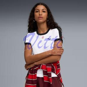 PUMA T-SHIRT T7 SLIM MISURA L WHITE (DONNA)