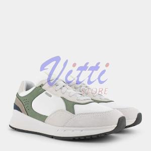 GEOX U BRANTHON MISURA 41 WHITE-OLIVE (UOMO)