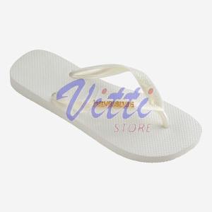 HAVAIANAS LOGO METALLIC MISURA 43-44 WHITE (ACCESSORI)