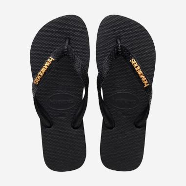 HAVAIANAS LOGO METALLIC MISURA 37-38 BLACK (ACCESSORI)