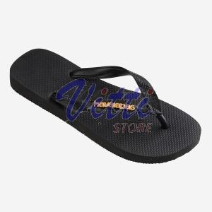 HAVAIANAS LOGO METALLIC MISURA 43-44 BLACK (ACCESSORI)