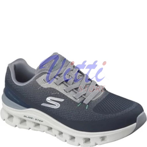 SKECHERS GLIDE-STEP WAVERRA MISURA 42 NAVY-GRAY (UOMO)