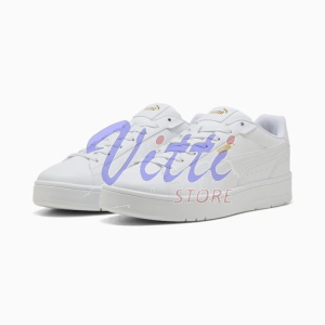 PUMA COURT CLASSICO MISURA 41 WHITE-GOLD (UOMO)