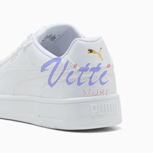 PUMA COURT CLASSICO MISURA 41 WHITE-GOLD (UOMO)