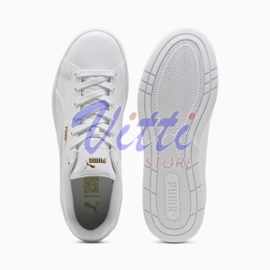 PUMA COURT CLASSICO MISURA 41 WHITE-GOLD (UOMO)