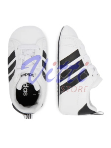 ADIDAS GRAND COURT CRIB MISURA 17 WHITE-BLACK (BAMBINI)