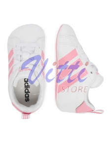 ADIDAS GRAND COURT CRIB MISURA 16 WHITE-PINK (BAMBINI)