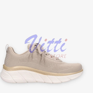 SKECHERS BOBS FLEX MISURA 37 TAUPE-GOLD (DONNA)