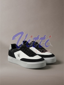 CALVIN KLEIN PRIME CUPSOLE MISURA 41 BLACK-WHITE (UOMO)