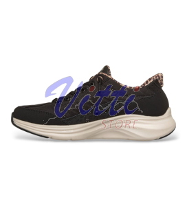 SKECHERS CONTOUR FOAM MISURA 37.5 BLACK-LEOPARD (DONNA)
