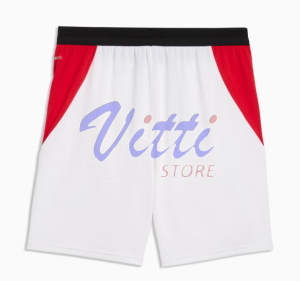 PUMA MILAN SHORT HOME MISURA S WHITE-RED (UOMO)