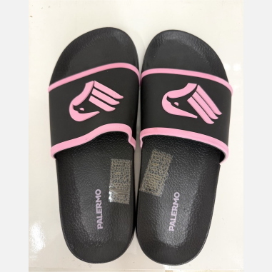 PALERMO CIABATTE LOGO PALERMO MISURA 40 BLACK-PINK (UOMO)
