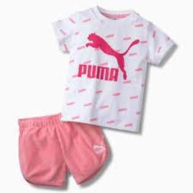 PUMA POENY ROSA\BIANCO MISURA 0\3 MESI (bambina)
