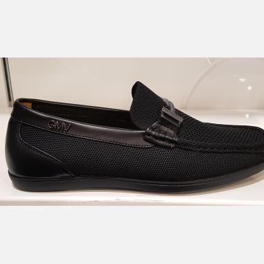 GMV MOCASSINO MORSETTO TELA NERO MISURA 41 (uomo)