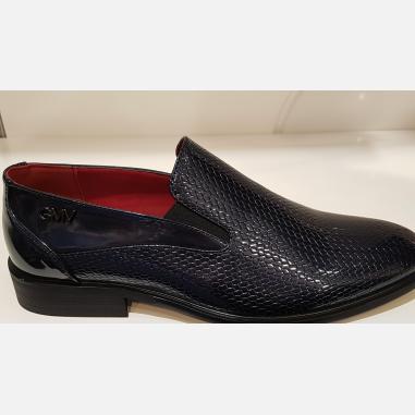 GMV MOCASSINO VERNICE SQUAMS BLUE MISURA 45 (uomo)