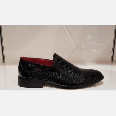 GMV MOCASSINO SLIP ON VERNICE NERO MISURA 43 (uomo)