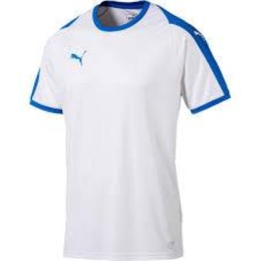 PUMA T-SHIRT LIGA MISURA XL WHITE-ELECTIC BLUE 