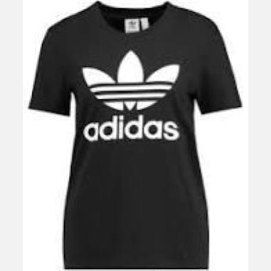 ADIDA T-SHIRT TREFOIL TEE MISURA 38 BLACK (DONNA)