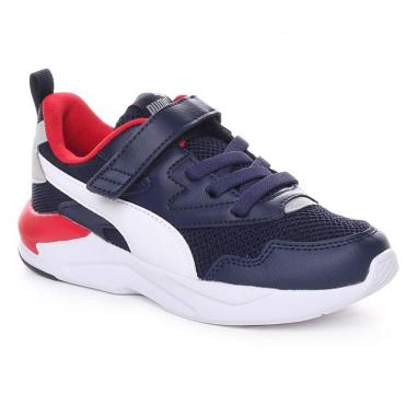 PUMA X-RAY MISURA 20 PEACOAT-WHITE-RED (BAMBINI)