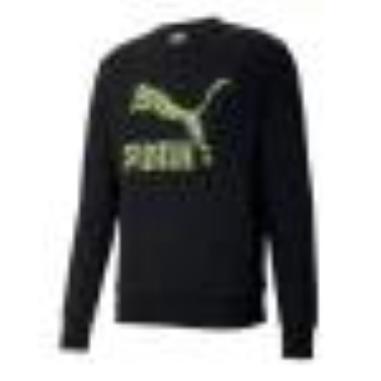 PUMA FELPA GRAPHIC CREW MISURA M BLACK-FOREST NIGHT (UOMO)