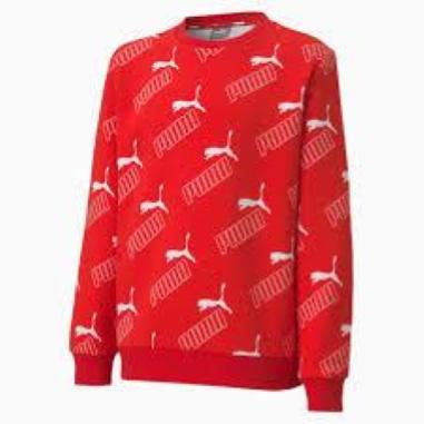 PUMA FELPA AMPLIFIELD MISURA 15-16 ANNI RED (BAMBINI)