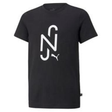 PUMA T-SHIRT NJR LOGO MISURA 7-8  ANNI BLACK (BAMBINO)