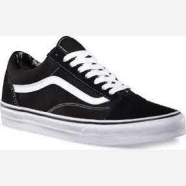 VANS OLD SKOOL MISURA  36.5 BLACK-WHITE (DONNA)