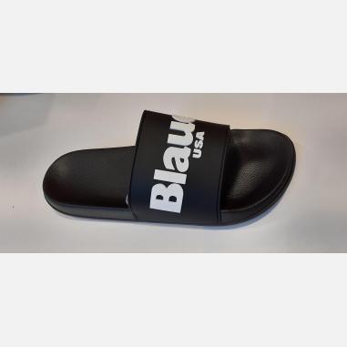 BLAUER U.S.A CIABATTA MISURA 40 BLACK-WHITE (UOMO)