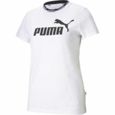 PUMA T-SHIRT AMPLIFIED GRAPHIC TEE MISURA L WHITE- BLACK (DONNA)