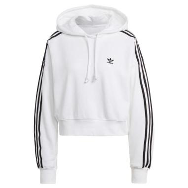 ADIDAS FELPA HOODIE MISURA 42 WHITE (DONNA)