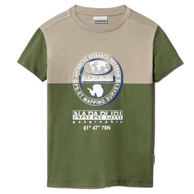 NAPAPIJRI T-SHIRT SAUCK MISURA 14 ANNI GREEN CYPRESS (BAMBINO)