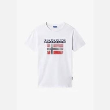 NAPAPIJRI T-SHIRT FLAG MISURA L WHITE (UOMO)
