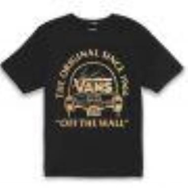 VANS T-SHIRT MISURA L BLACK (BAMBINO)