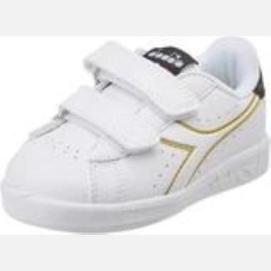 DIADORA GAME P PS MISURA 33 WHITE-BLACK-GOLD (BAMBINI)