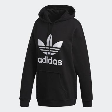 ADIDAS FELPA TREFOIL  MISURA 44  BLACK-WHITE (DONNA)