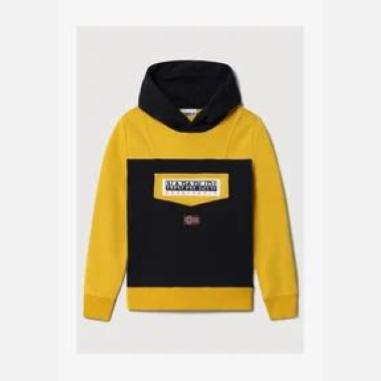 NAPAPIJRI FELPA BURGEE MISURA 10 ANNI YELLOW (BAMBINI)