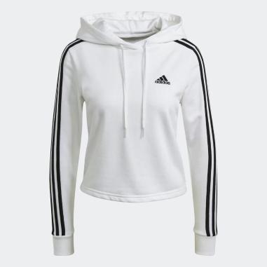 ADIDAS FELPA MISURA L WHITE-BLACK (DONNA)