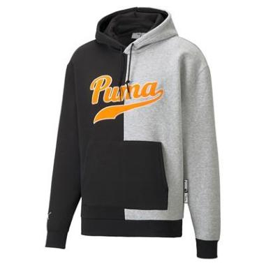 PUMA FELPA TEAM MISURA S GRAY-BLACK (UOMO)