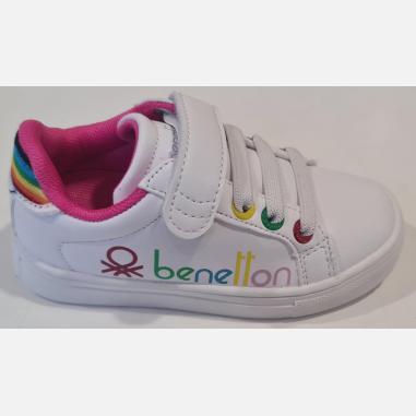 BENETTON SWIFTLY MISURA 24 WHITE-FUCSIA (BAMBINI)