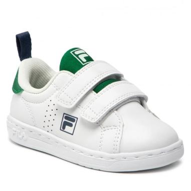 FILA CROSSCOURT MISURA 22 WHITE-GREEN (BAMBINI)